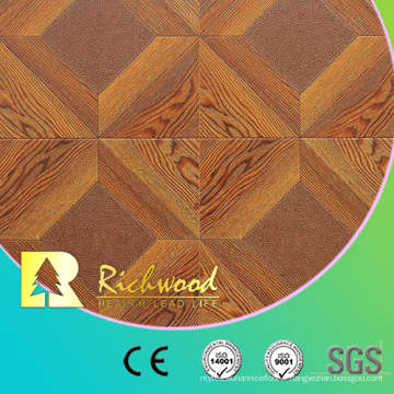 Plancher en bois de stratifié de stratifié de vinyle blanc commercial de chêne de 12.3mm AC4